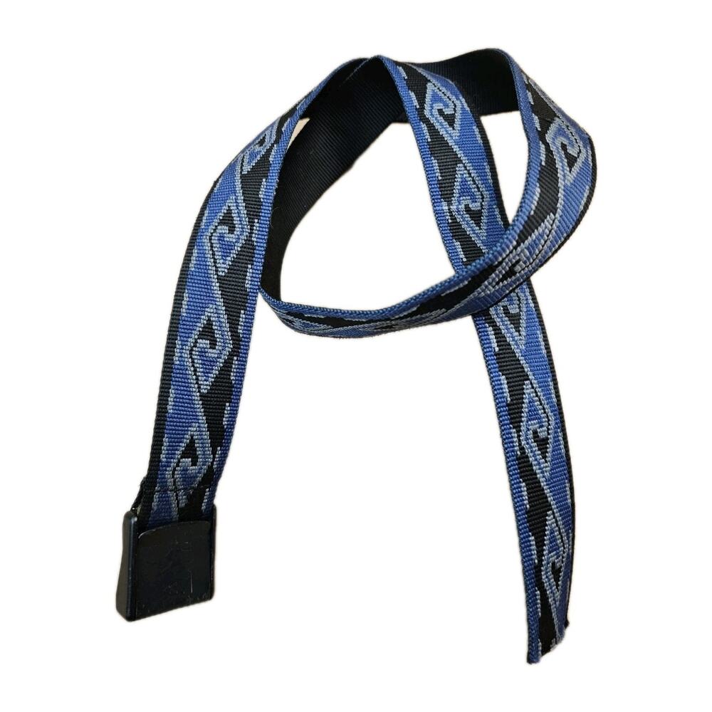 Thomas Bates narrow 1 inch wide Woven Belt Nice REI BLue Medium